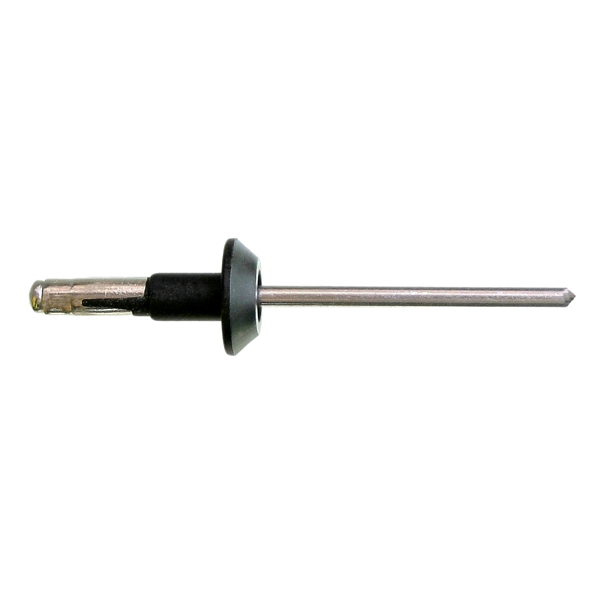Alu & Nylon Rivet Volvo Black / Silver M 3.9 x 16.3 | AutoFast