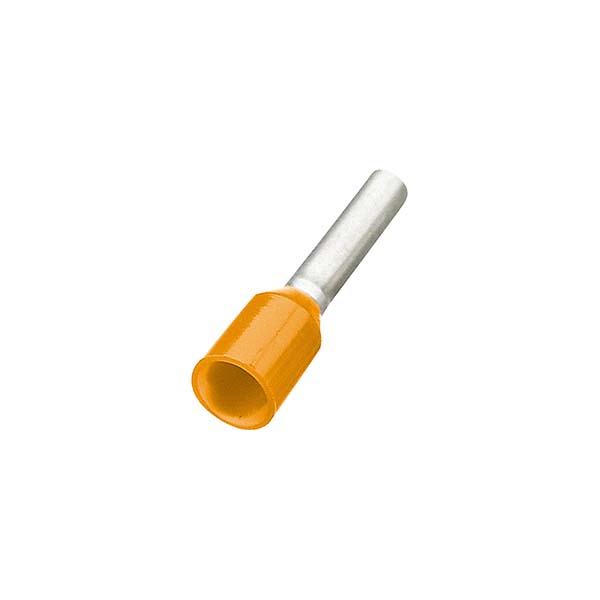 Ferrule Insulated Orange 8mm long for 0.5mm² Cable | AutoFast