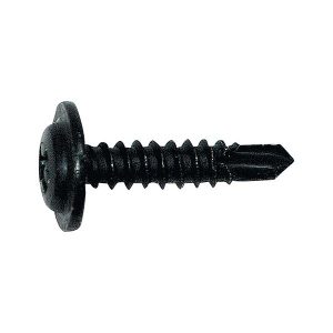 Self Drilling Tapping Screws with Collar DIN 7981 Form H Black
