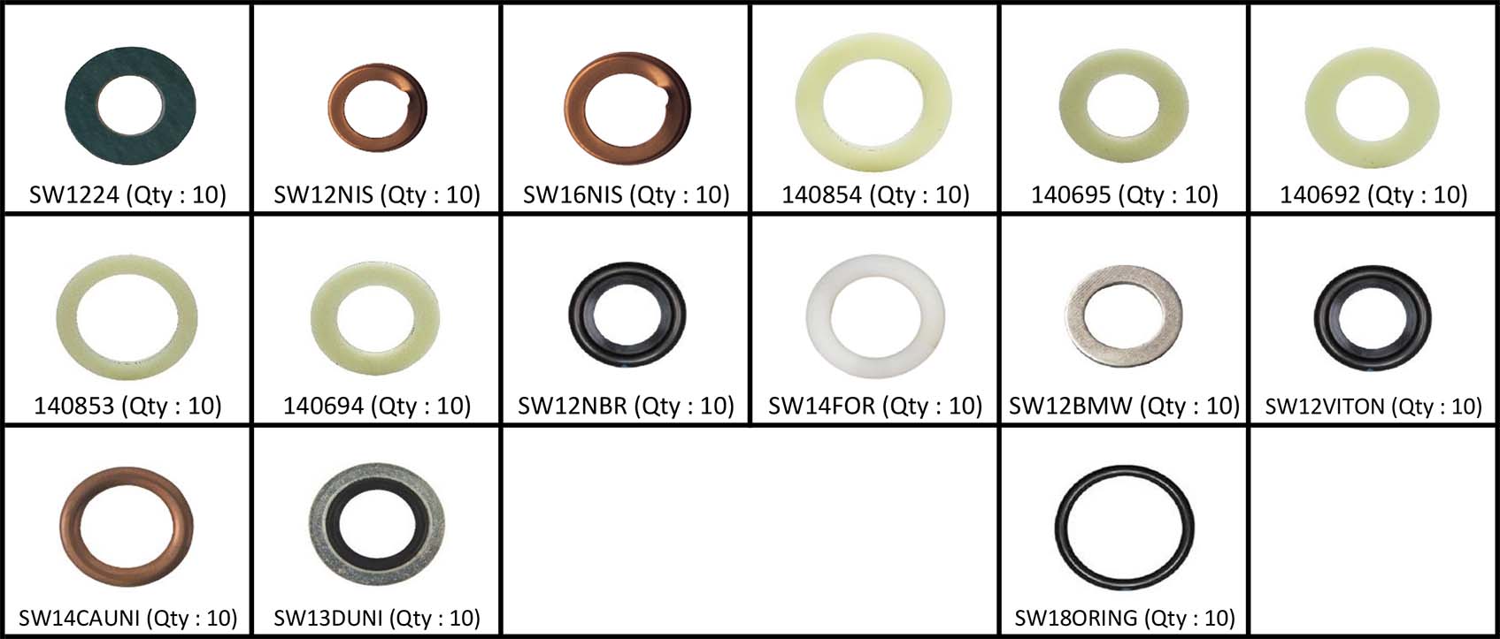 SUMP PLUG WASHERS 2 2