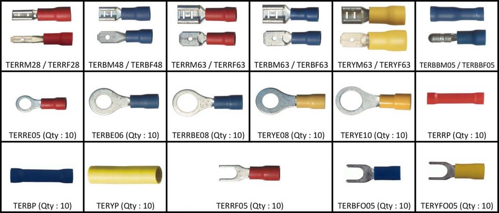 Red, Blue, Yellow Insulated Terminal Assortment 231 pcs | AutoFast
